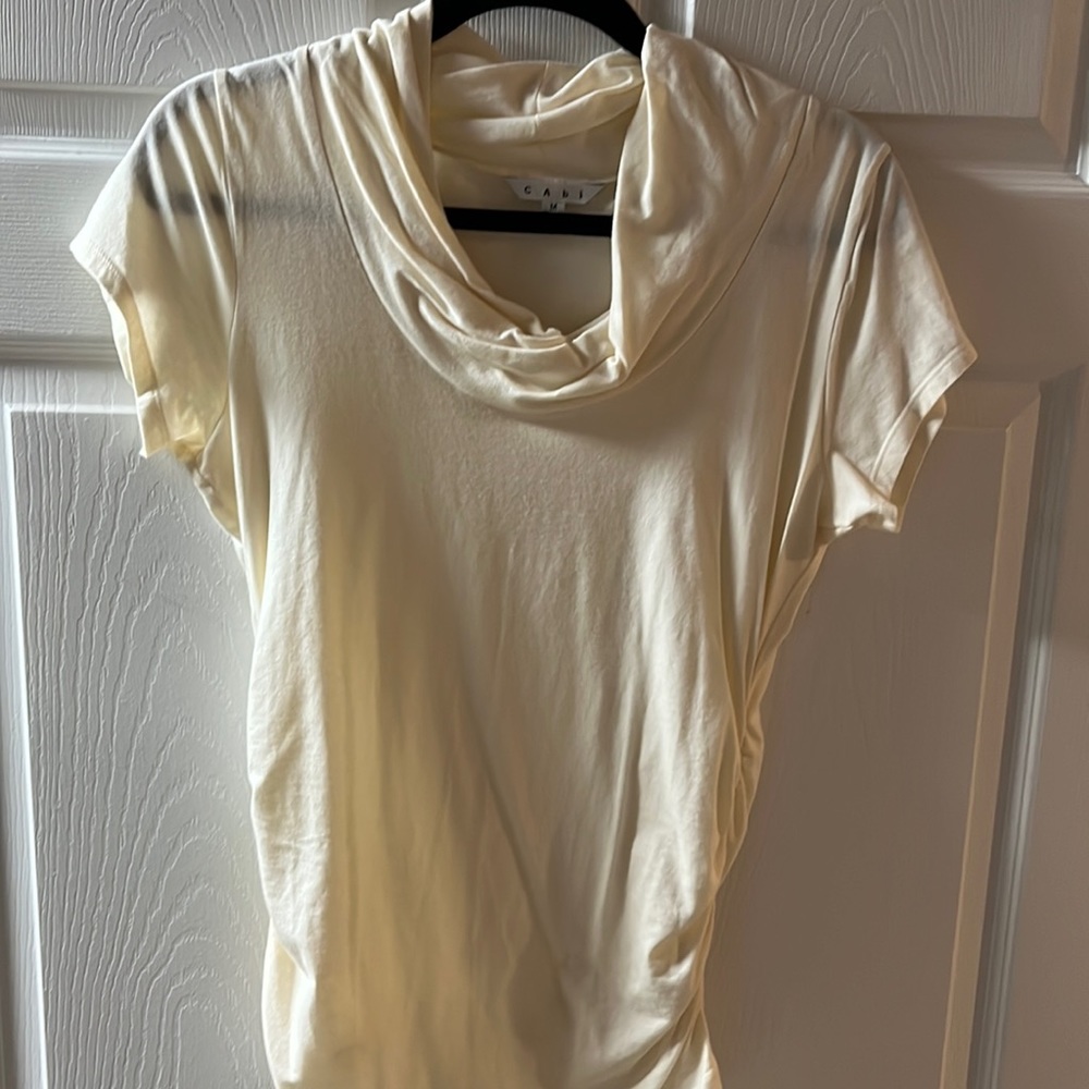 Cream, shirt with collar